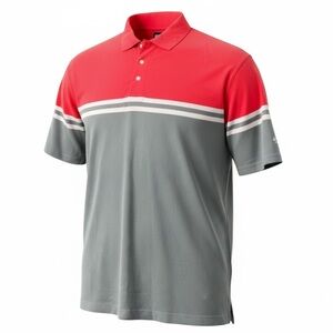 Mens Roots Golf Striped Golf Cotton Short Sleeved Polo T shirt